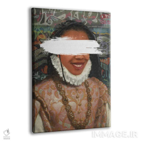 تابلو دکوراتیو زن رنسانس اثر دومونیک براون - نمای پرسپکتیو محصول
