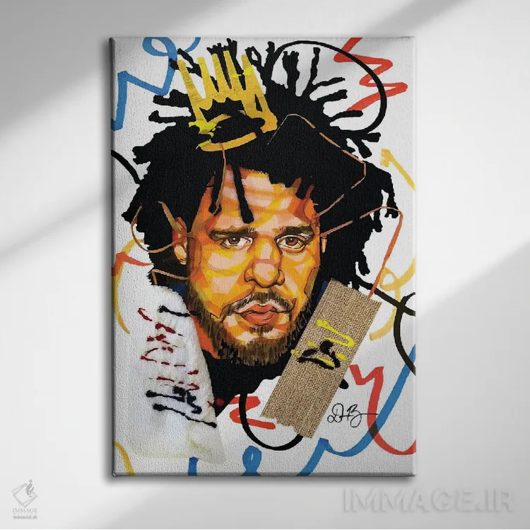 تابلو دکوراتیو جی کول اثر دومونیک براون - نمای روبهرو روی دیوار