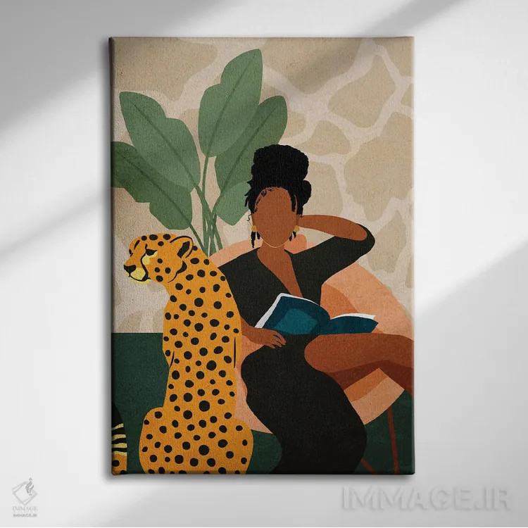 تابلو دکوراتیو در خانه بمان شماره ۱ اثر دومونیک براون - نمای روبهرو روی دیوار