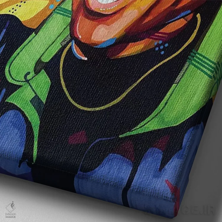 تابلو دکوراتیو برنامه مارتین اثر دومونیک براون - نمای نزدیک بافت بوم