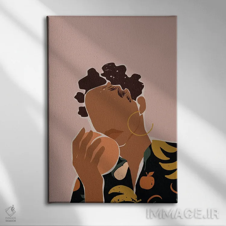 تابلو مینیمال خانه دار اثر دومونیک براون - نمای روبهرو روی دیوار