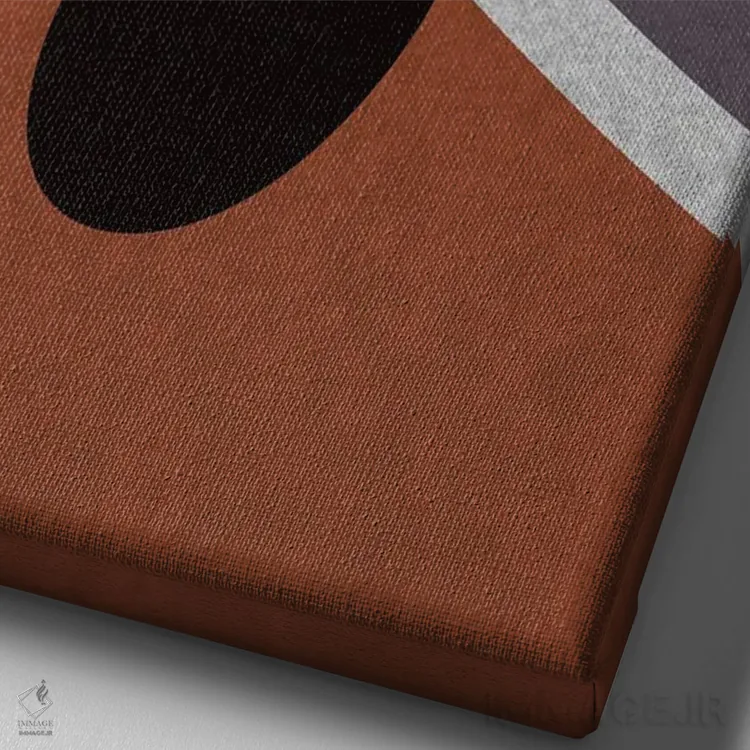 تابلو دکوراتیو بسکتبال عزیز اثر دومونیک براون - نمای نزدیک بافت بوم