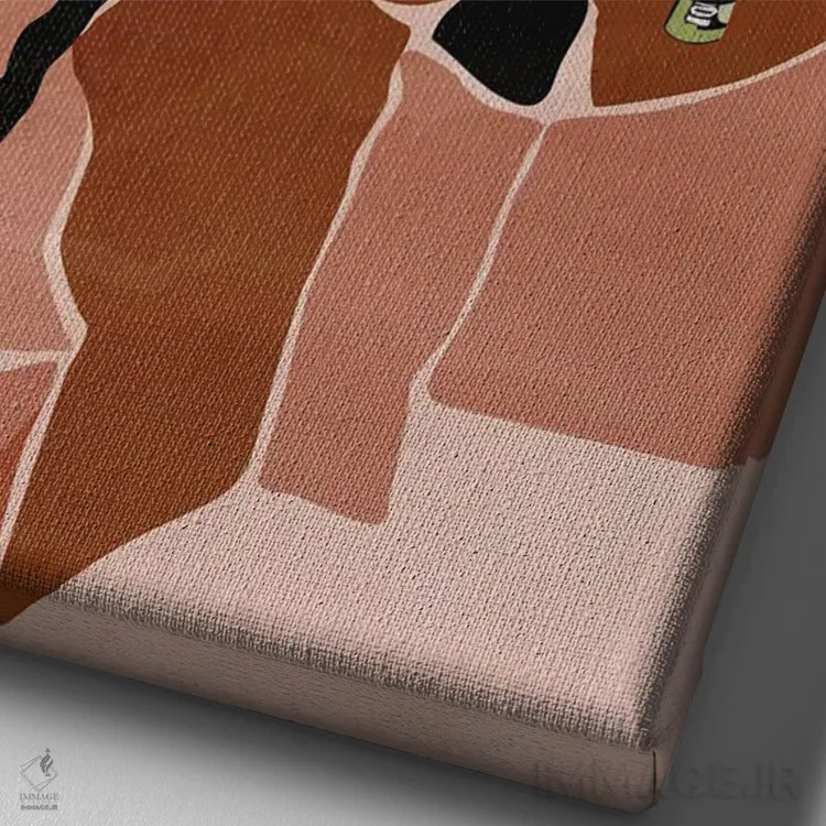 تابلو دکوراتیو اشک پاک کردن اثر دومونیک براون - نمای نزدیک بافت بوم