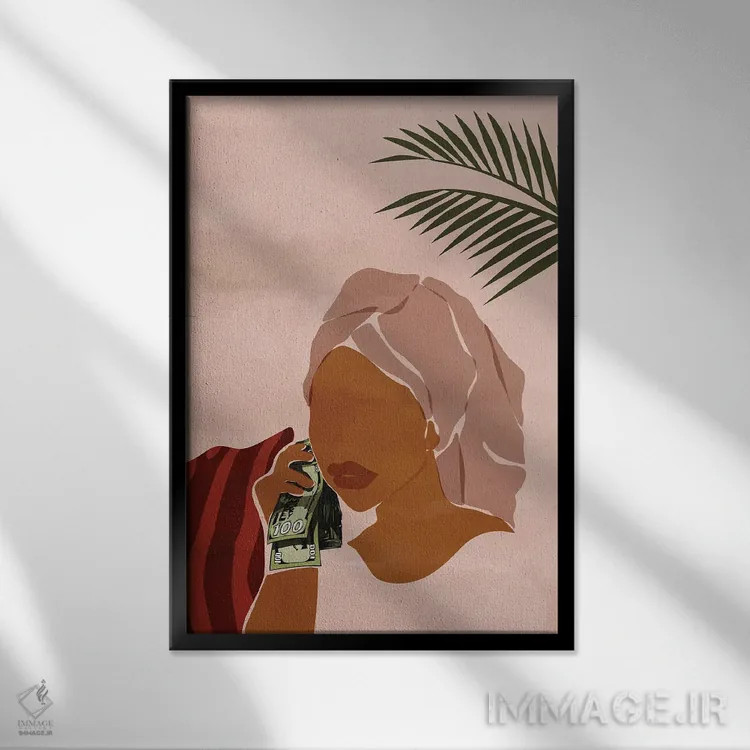 تابلو دکوراتیو صبح بخیر اثر دومونیک براون - نمای قابدار مشکی