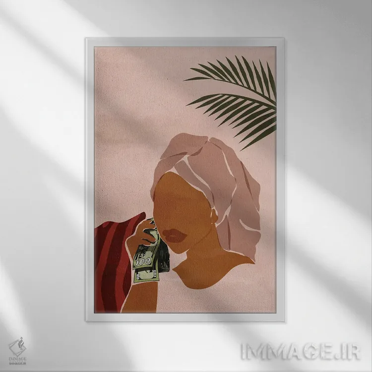 تابلو دکوراتیو صبح بخیر اثر دومونیک براون - نمای قابدار سفید