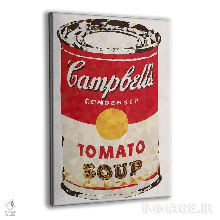 تابلو دکوراتیو قوطی سوپ کمپبل اثر فایو بای فایو کالکتیو - نمای پرسپکتیو محصول