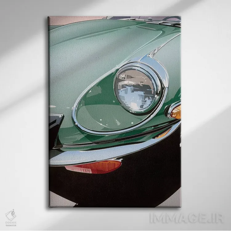 تابلو دکوراتیو چراغ جلو اثر دنیس موکای - نمای روبهرو روی دیوار