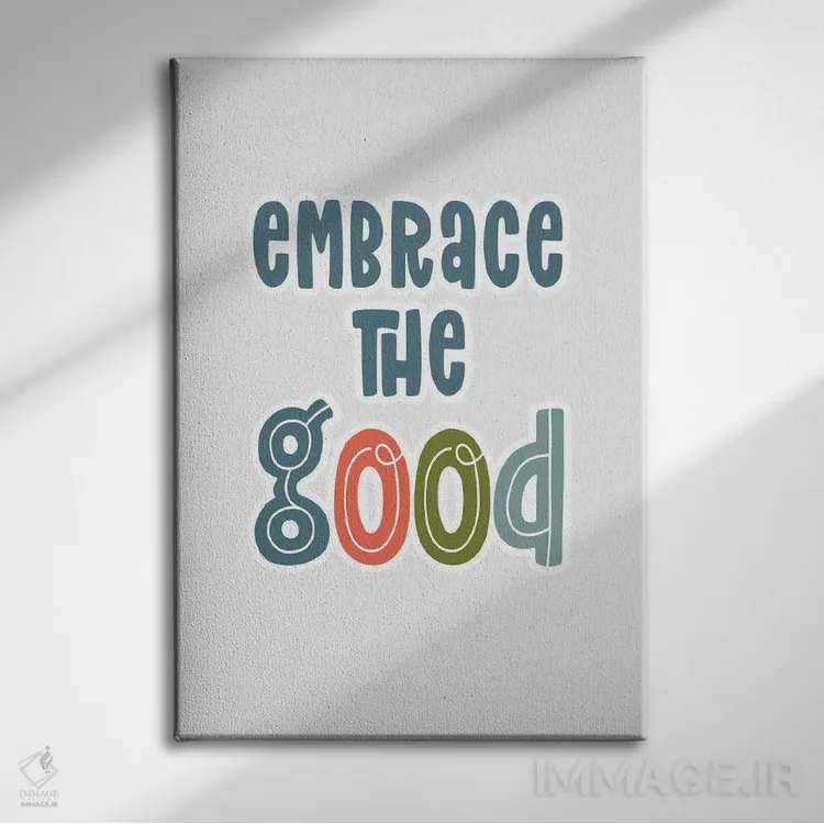 تابلو دکوراتیو نیکی را در آغوش بگیر اثر دلورس ناسکرنت - نمای روبهرو روی دیوار