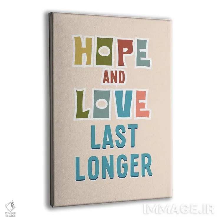 تابلو دکوراتیو امید و عشق اثر دلورس ناسکرنت - نمای پرسپکتیو محصول