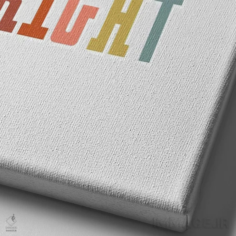 تابلو دکوراتیو آینده روشن است اثر دلورس ناسکرنت - نمای نزدیک بافت بوم