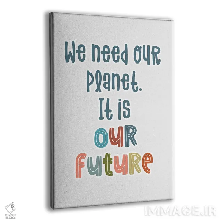 تابلو دکوراتیو سیاره آینده ماست اثر دلورس ناسکرنت - نمای پرسپکتیو محصول