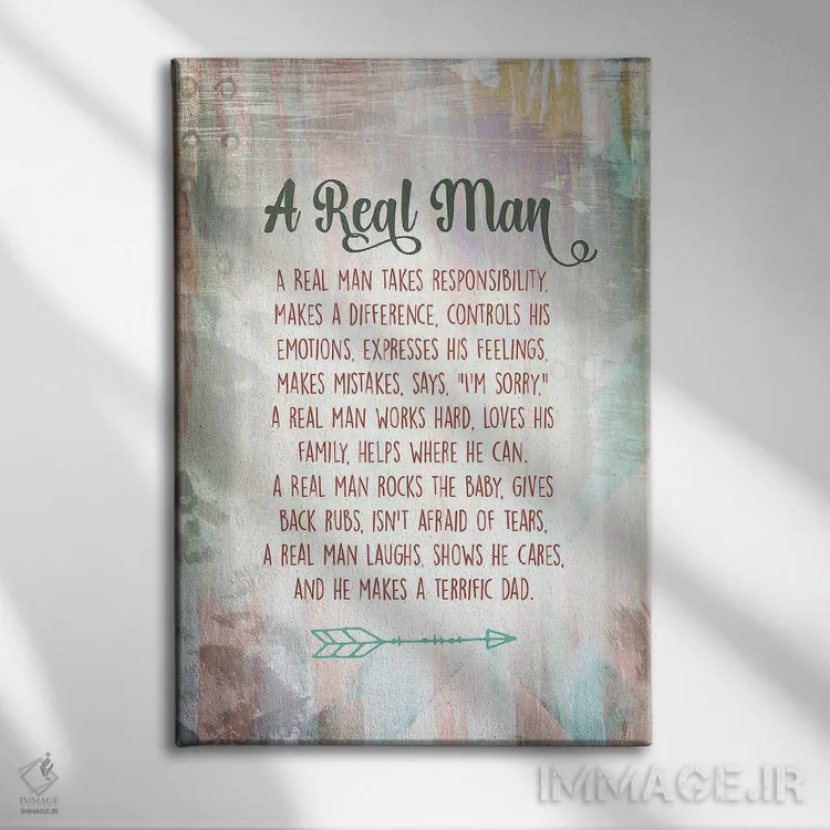 تابلو دکوراتیو روز پدر اثر دلورس ناسکرنت - نمای روبهرو روی دیوار