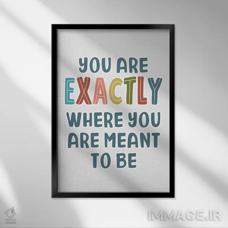 تابلو دکوراتیو قدر مقدر شده اثر دلورس ناسکرنت - نمای قابدار مشکی