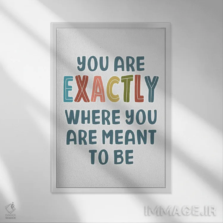 تابلو دکوراتیو قدر مقدر شده اثر دلورس ناسکرنت - نمای قابدار سفید