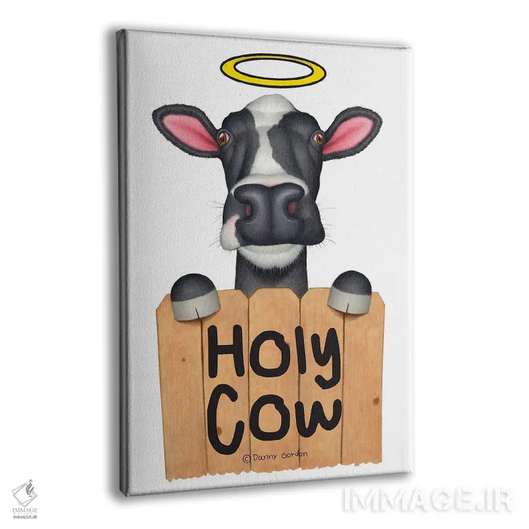 تابلو دکوراتیو گاو مقدس اثر دنی گوردون - نمای پرسپکتیو محصول