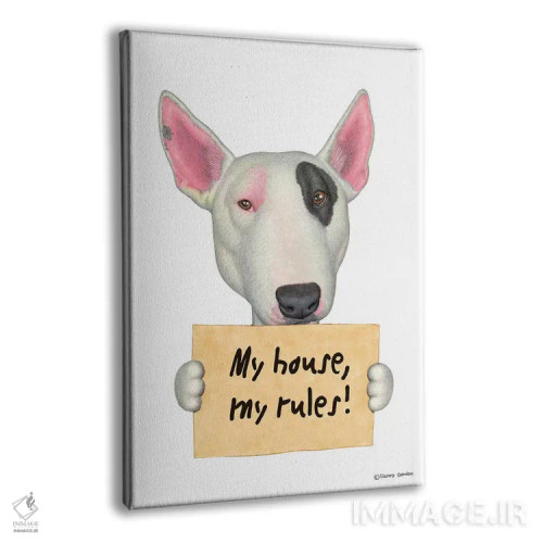 تابلو دکوراتیو بول تریر اثر دنی گوردون - نمای پرسپکتیو محصول