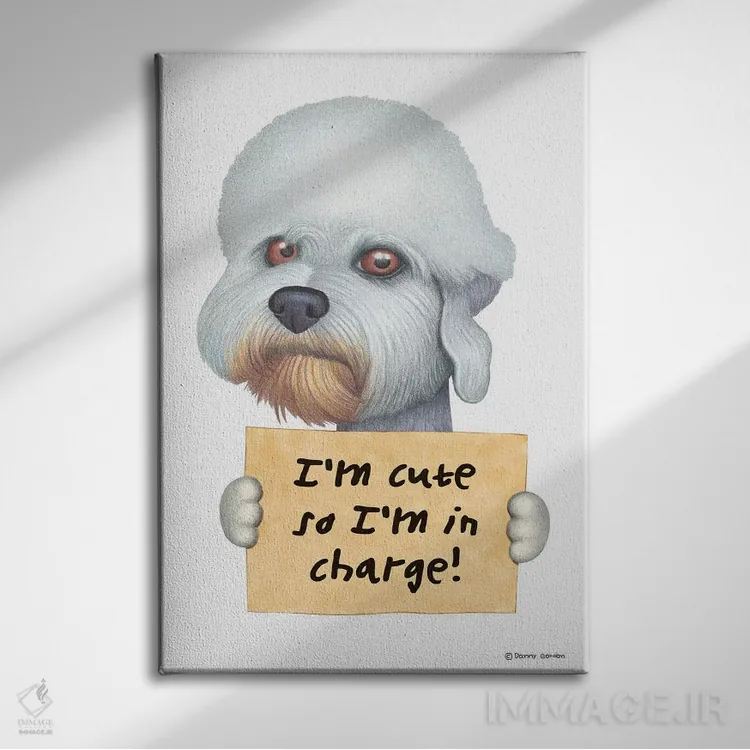 تابلو دکوراتیو دندی باورمونت تریر اثر دنی گوردون - نمای روبهرو روی دیوار