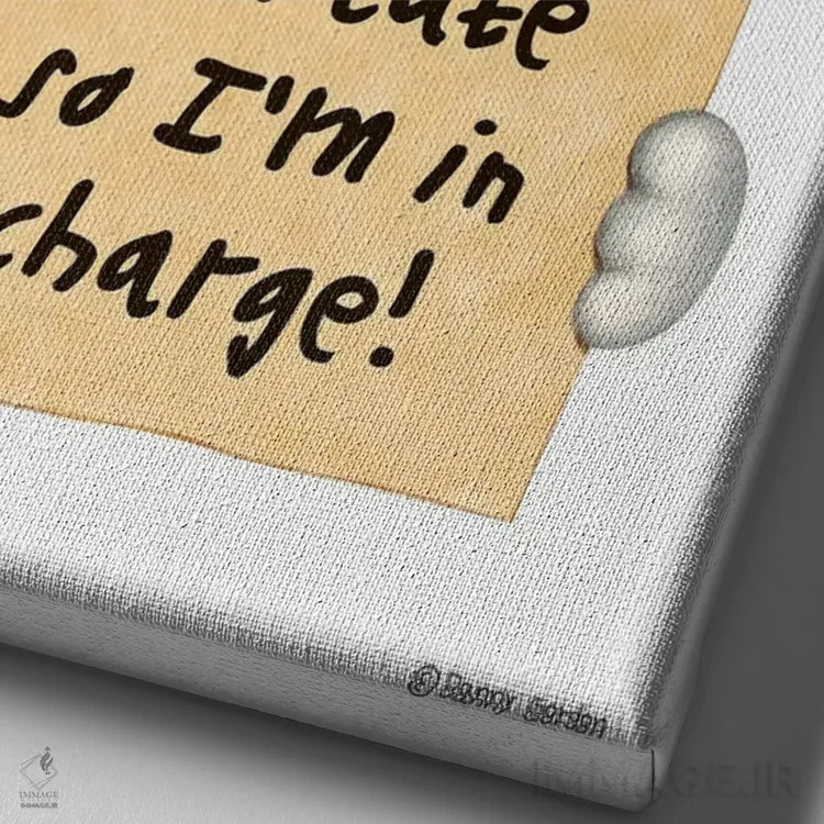 تابلو دکوراتیو دندی باورمونت تریر اثر دنی گوردون - نمای نزدیک بافت بوم