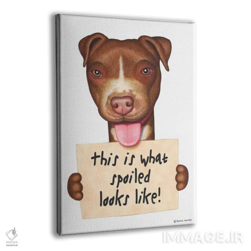 تابلو دکوراتیو پیت بول اثر دنی گوردون - نمای پرسپکتیو محصول