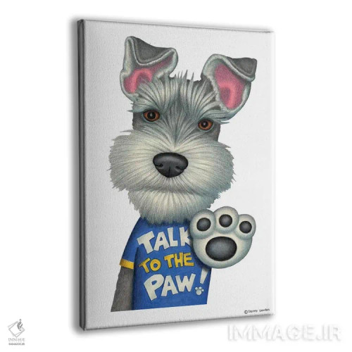 تابلو دکوراتیو شناوزر: با پنجه صحبت کن اثر دنی گوردون - نمای پرسپکتیو محصول