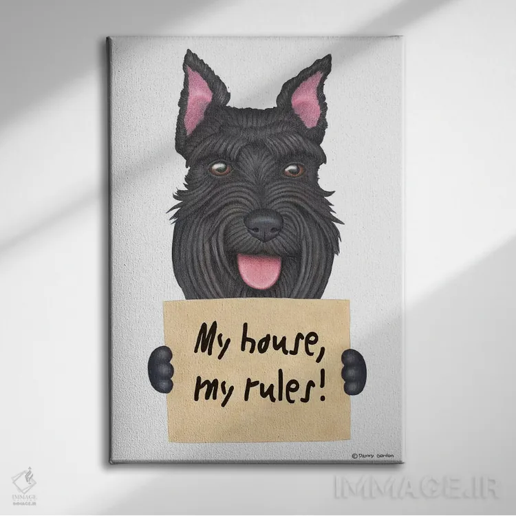 تابلو دکوراتیو شناوزر: خانه من اثر دنی گوردون - نمای روبهرو روی دیوار