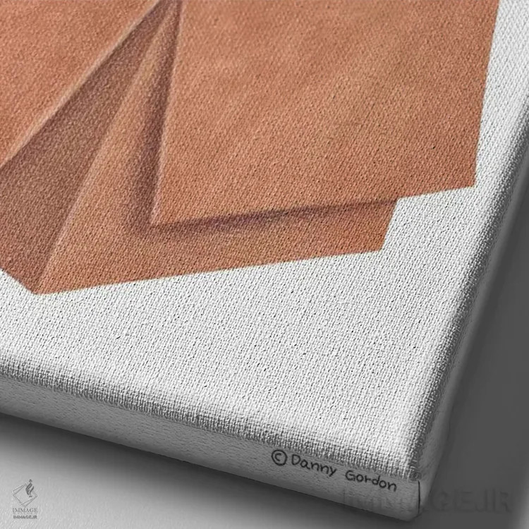 تابلو دکوراتیو هاسکی سیبری اثر دنی گوردون - نمای نزدیک بافت بوم