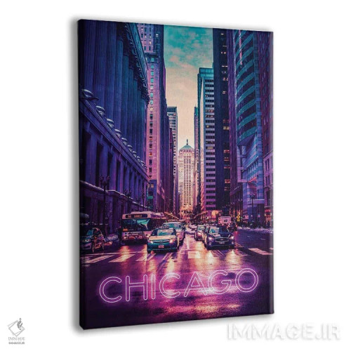 تابلو دکوراتیو شیکاگو اثر دانی آرت - نمای پرسپکتیو محصول