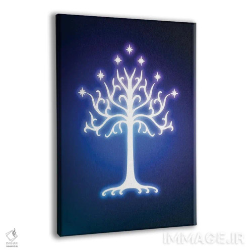 تابلو دکوراتیو درخت نئونی اثر دانی آرت - نمای پرسپکتیو محصول
