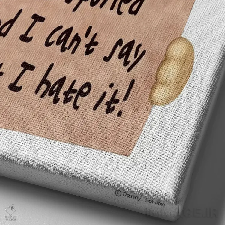 تابلو دکوراتیو ویتن تریر اثر دنی گوردون - نمای نزدیک بافت بوم