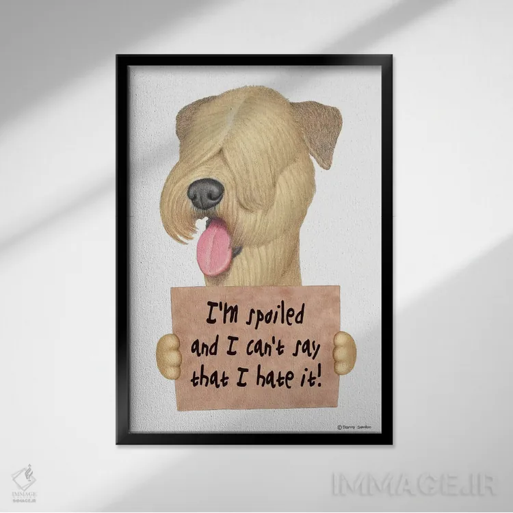 تابلو دکوراتیو ویتن تریر اثر دنی گوردون - نمای قابدار مشکی