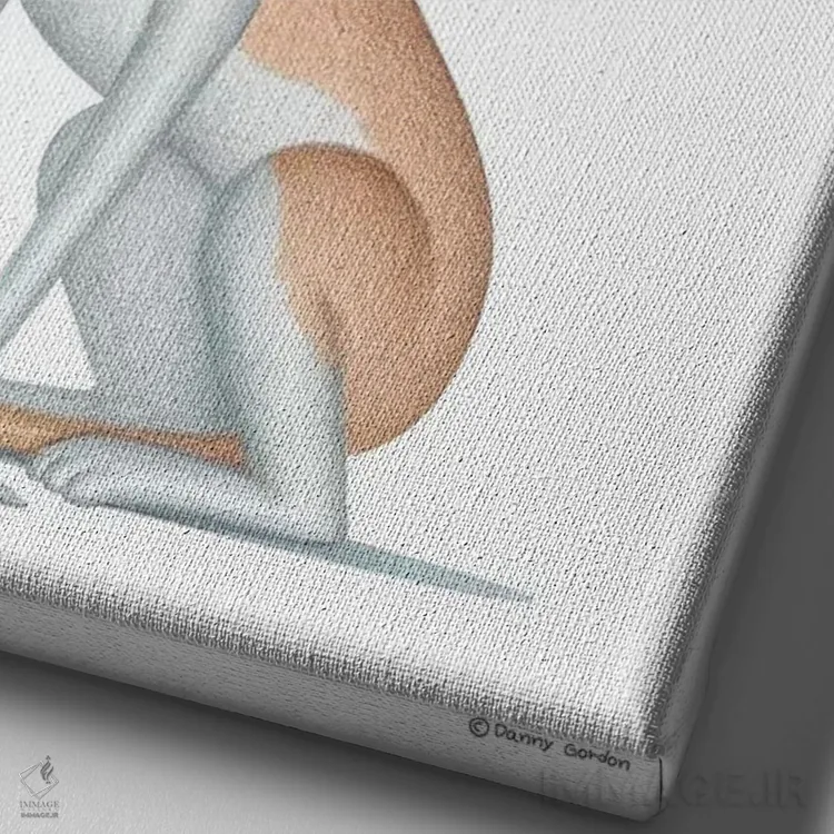 تابلو دکوراتیو ویپت اثر دنی گوردون - نمای نزدیک بافت بوم