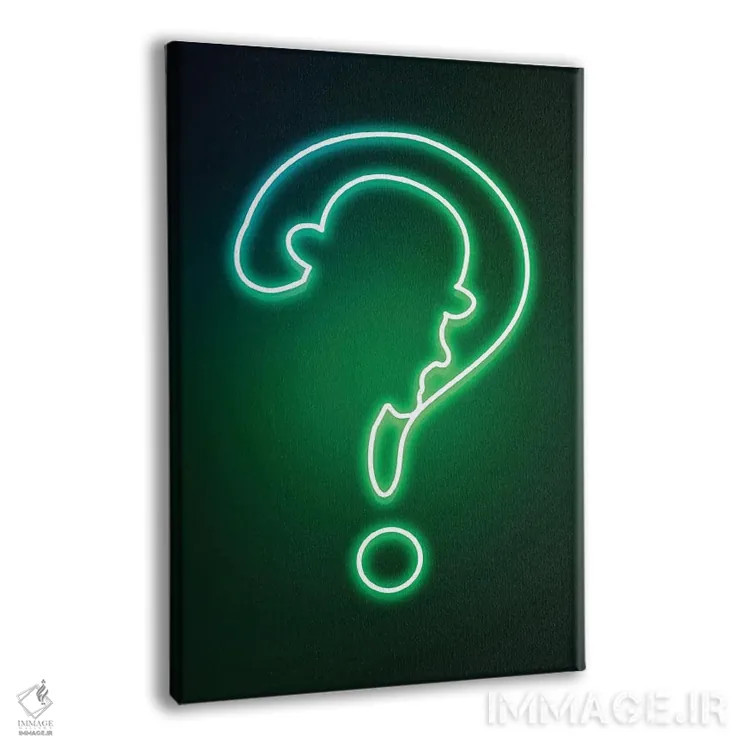 تابلو دکوراتیو معمای نئونی اثر دانی آرت - نمای پرسپکتیو محصول