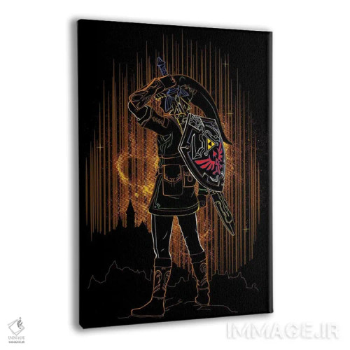 تابلو دکوراتیو سایه قهرمان زمان اثر دانی آرت - نمای پرسپکتیو محصول