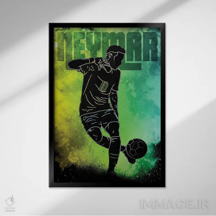 تابلو دکوراتیو روح نی اثر دانی آرت - نمای قابدار مشکی