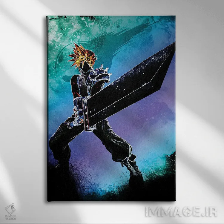 تابلو دکوراتیو روح سرباز سابق اثر دانی آرت - نمای روبهرو روی دیوار