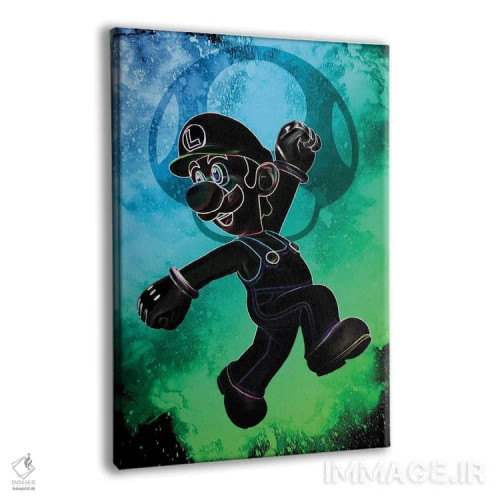 تابلو دکوراتیو روح لوله کش سبز اثر دانی آرت - نمای پرسپکتیو محصول