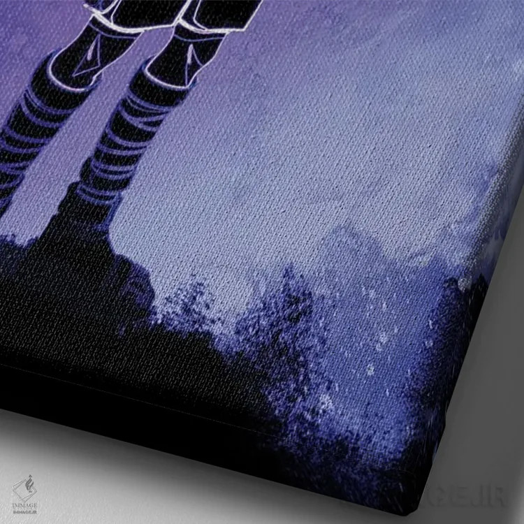 تابلو دکوراتیو روح برادر کوچک اثر دانی آرت - نمای نزدیک بافت بوم