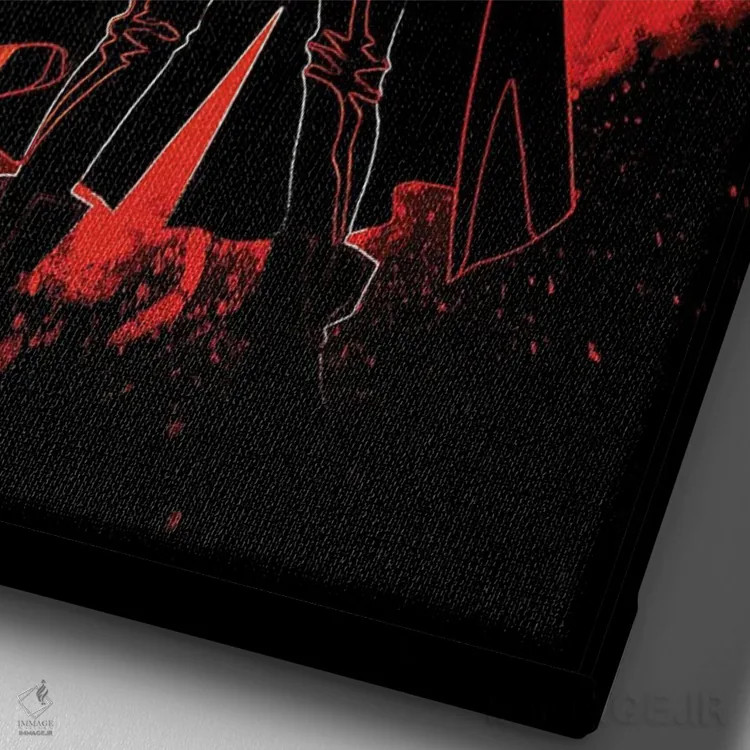 تابلو دکوراتیو روح کیمیاگر اثر دانی آرت - نمای نزدیک بافت بوم