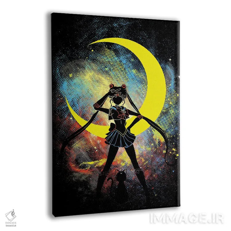 تابلو دکوراتیو هنر ماه اثر دانی آرت - نمای پرسپکتیو محصول