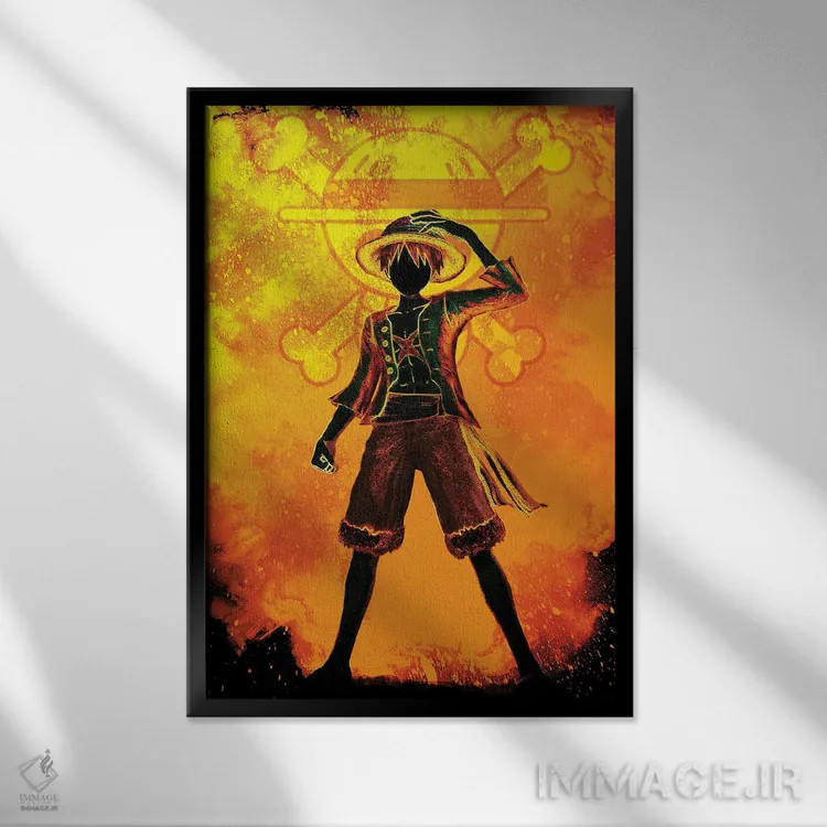 تابلو دکوراتیو روح دزد دریایی اثر دانی آرت - نمای قابدار مشکی