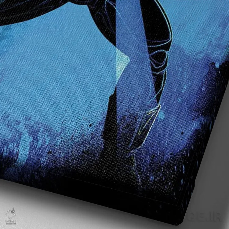 تابلو دکوراتیو روح انفجار نهایی اثر دانی آرت - نمای نزدیک بافت بوم