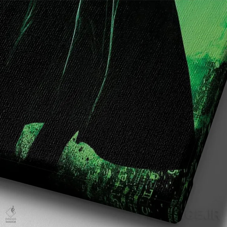 تابلو دکوراتیو روح یکتای بی همتا اثر دانی آرت - نمای نزدیک بافت بوم