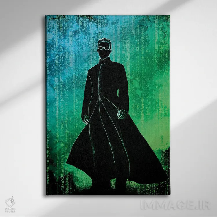 تابلو دکوراتیو روح یکتای بی همتا اثر دانی آرت - نمای روبهرو روی دیوار