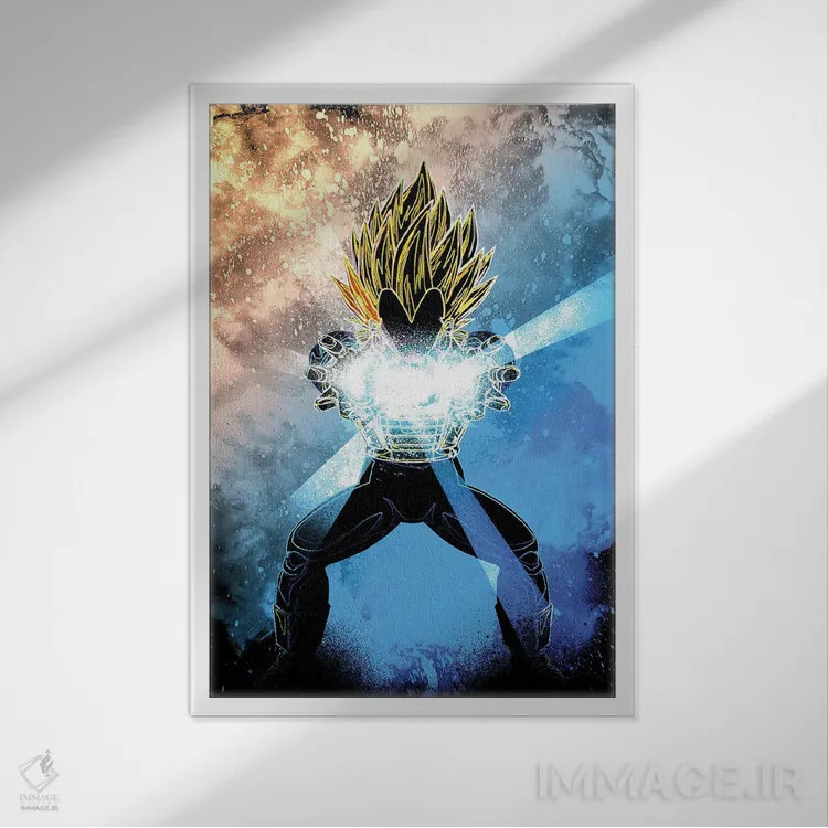 تابلو دکوراتیو روح انفجار نهایی اثر دانی آرت - نمای قابدار سفید