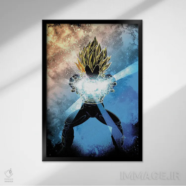 تابلو دکوراتیو روح انفجار نهایی اثر دانی آرت - نمای قابدار مشکی