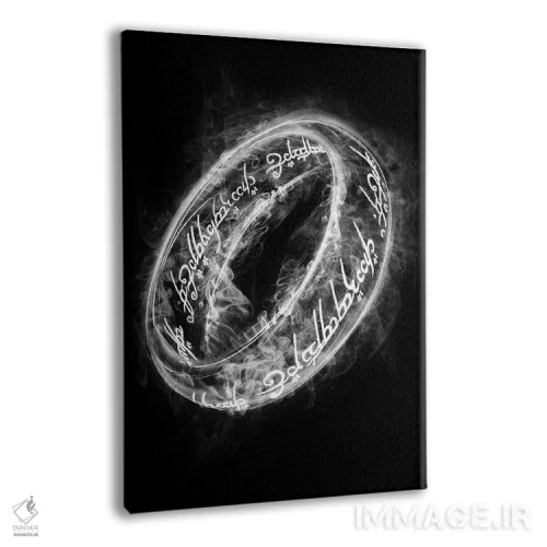 تابلو دکوراتیو حلقه دودی اثر دانی آرت - نمای پرسپکتیو محصول