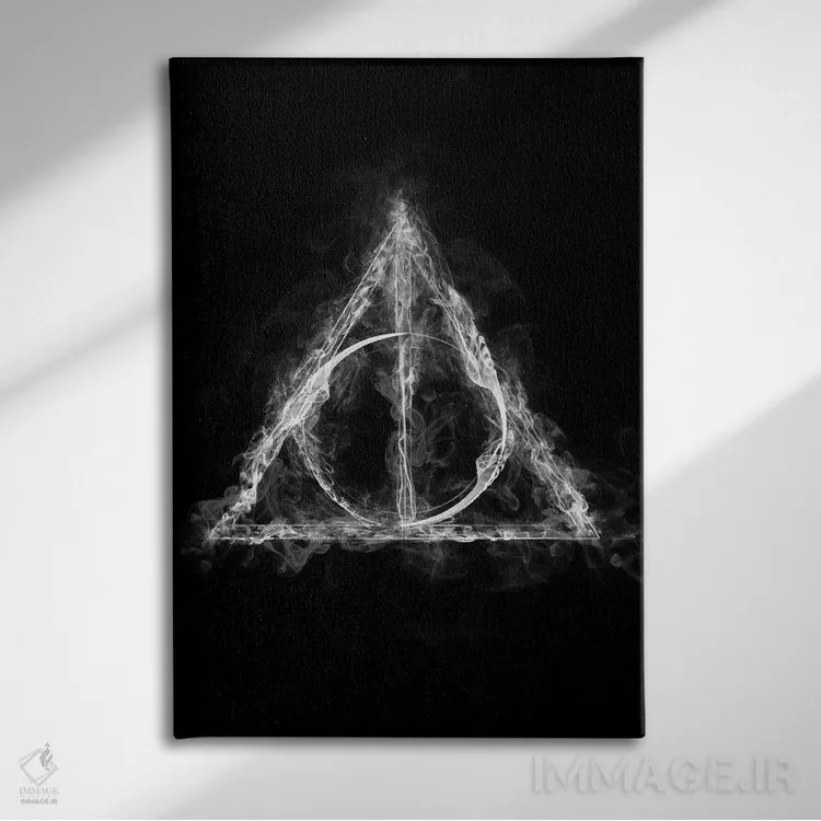 تابلو دکوراتیو جادوگر دودی اثر دانی آرت - نمای روبهرو روی دیوار