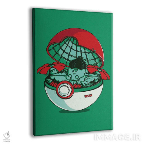 تابلو دکوراتیو خانه پوکه سبز اثر دانی آرت - نمای پرسپکتیو محصول