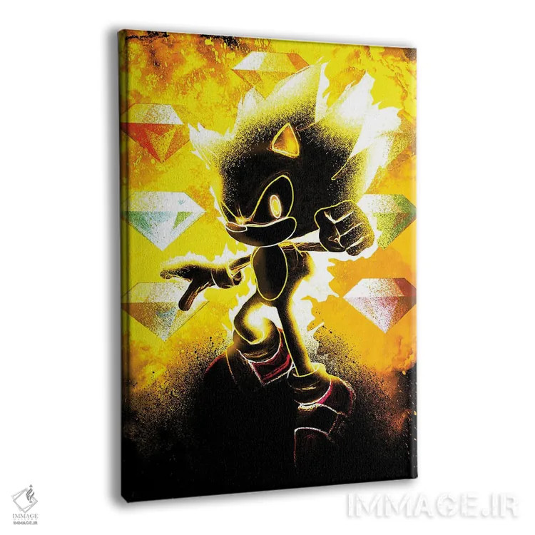 تابلو دکوراتیو روح جوجه تیغی طلایی اثر دانی آرت - نمای پرسپکتیو محصول