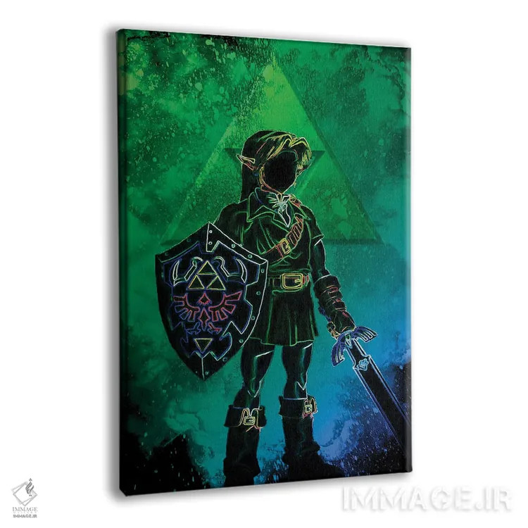 تابلو دکوراتیو روح قهرمان زمان اثر دانی آرت - نمای پرسپکتیو محصول